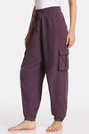 Rosaline Waffle Knit Cotton Pyjama - Italian Plum — thumbnail 2